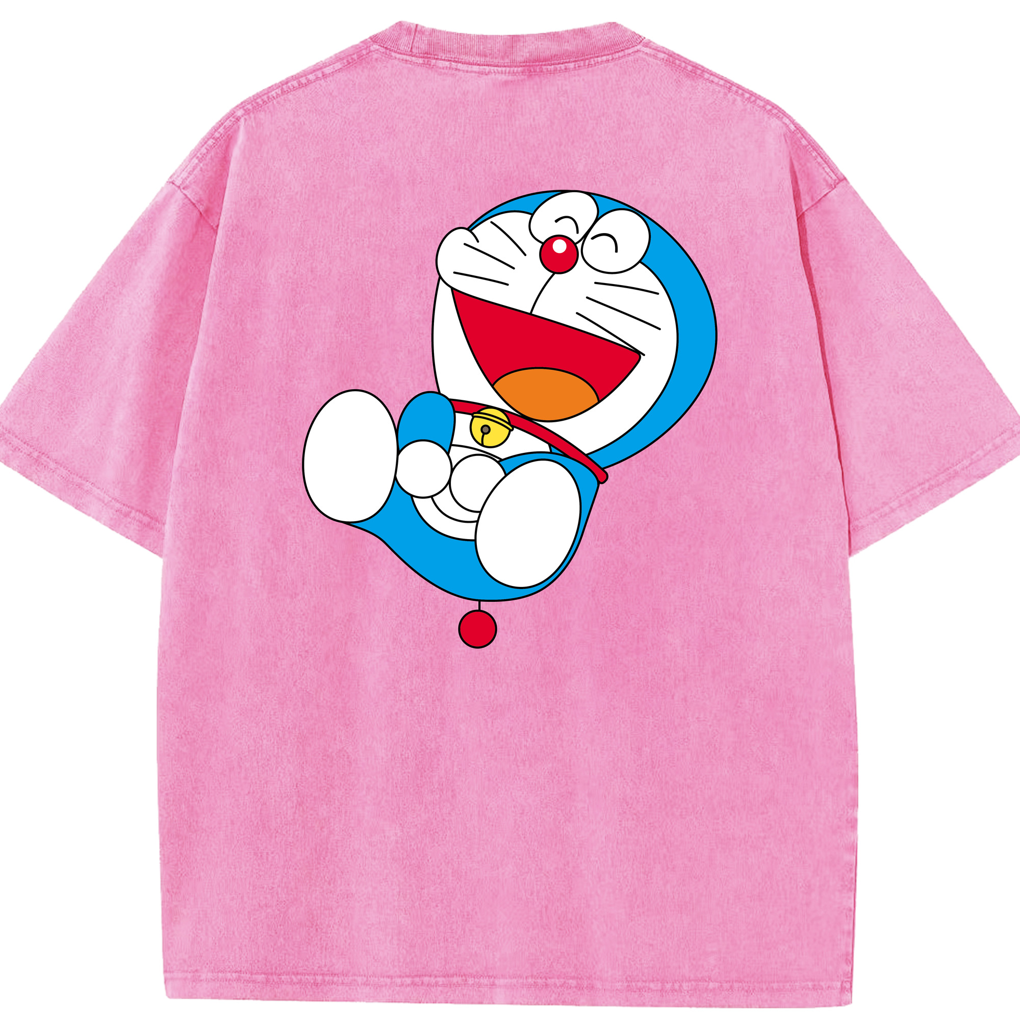 （画像用） ドラえもん Doraemon 綿100% ヴィンテージ風 半袖Tシャツ（背面プリント）